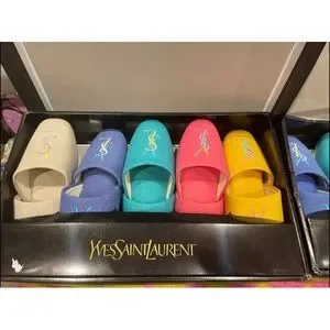 【関税＆送料込み】Saint Laurent Slippers Saint Laurent Leather Slippers | Women's Shoes | Vitkac